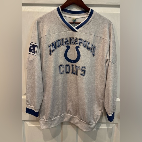 Indianapolis Colts V-Neck Long Sleeve Shirt Size Small - Picture 2 of 9